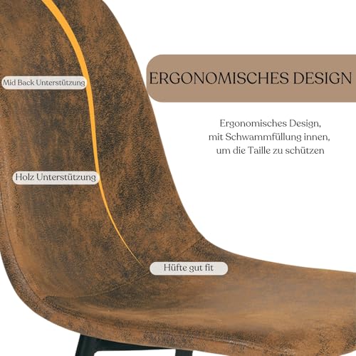 FurnitureR Silla de peluquería/salón - Altura Ajustable, Giratorio, Marrón imitación Terciopelo, Estructura en Cruz de Metal, Hidráulica? No, Asiento Base clásico