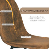 FurnitureR Silla de peluquería/salón - Altura Ajustable, Giratorio, Marrón imitación Terciopelo, Estructura en Cruz de Metal, Hidráulica? No, Asiento Base clásico