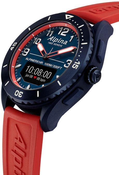 Alpina Reloj Análogico-Digital para Hombres de Cuarzo con Correa en Caucho AL-284LNRW5NAQ6