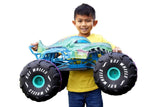 Hot Wheels Monster Trucks Coche Teledirigido Mega-Wrex, a Escala 1:6, camión de Juguete Extragrande con Control Remoto, más de 60cm de Largo, +5 años, HPK28
