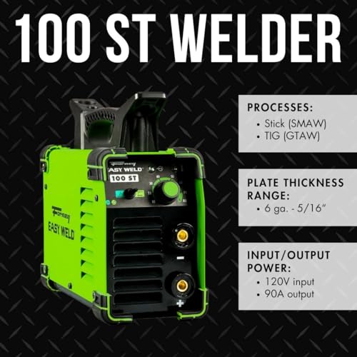 FORNEY Easy Weld 100ST, 90 amperios, 120 voltios, soldador de palo/Tig
