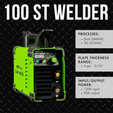 FORNEY Easy Weld 100ST, 90 amperios, 120 voltios, soldador de palo/Tig
