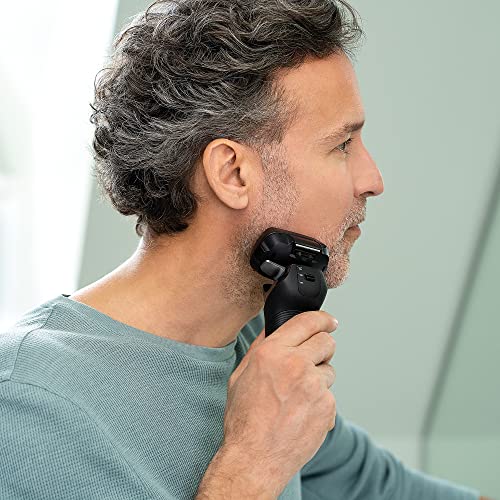 Panasonic Series 900+ ES-LS9A Afeitadora Eléctrica De 6 Hojas En Seco Y Húmedo Para Hombres, Afeitadora Eléctrica Con Sensor De Barba Sensible, Limpieza Automática Y Sistema De Carga