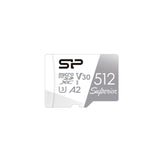 MicroSD 512GB Silicon Power (Nintendo Switch Operación verificada) Compatible con 4K, UHS-I U3 V30 A2 Standard Ultra HD, Gran Capacidad, Velocidad máxima 100MB/s SP512GBSTXDA2V20SP