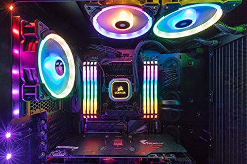 Corsair Vengeance RGB Pro 32 GB (2 x 16 GB) DDR4 3600 MHz C18, Kit de Memoria de Alto Rendimiento (AMD optimizado), Ordenador de escritorio, Negro