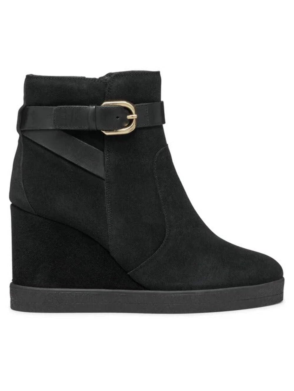 Geox D Elidea Wedge A, Bota de Tobillo Mujer, Negro, 41 EU