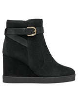 Geox D Elidea Wedge A, Bota de Tobillo Mujer, Negro, 41 EU