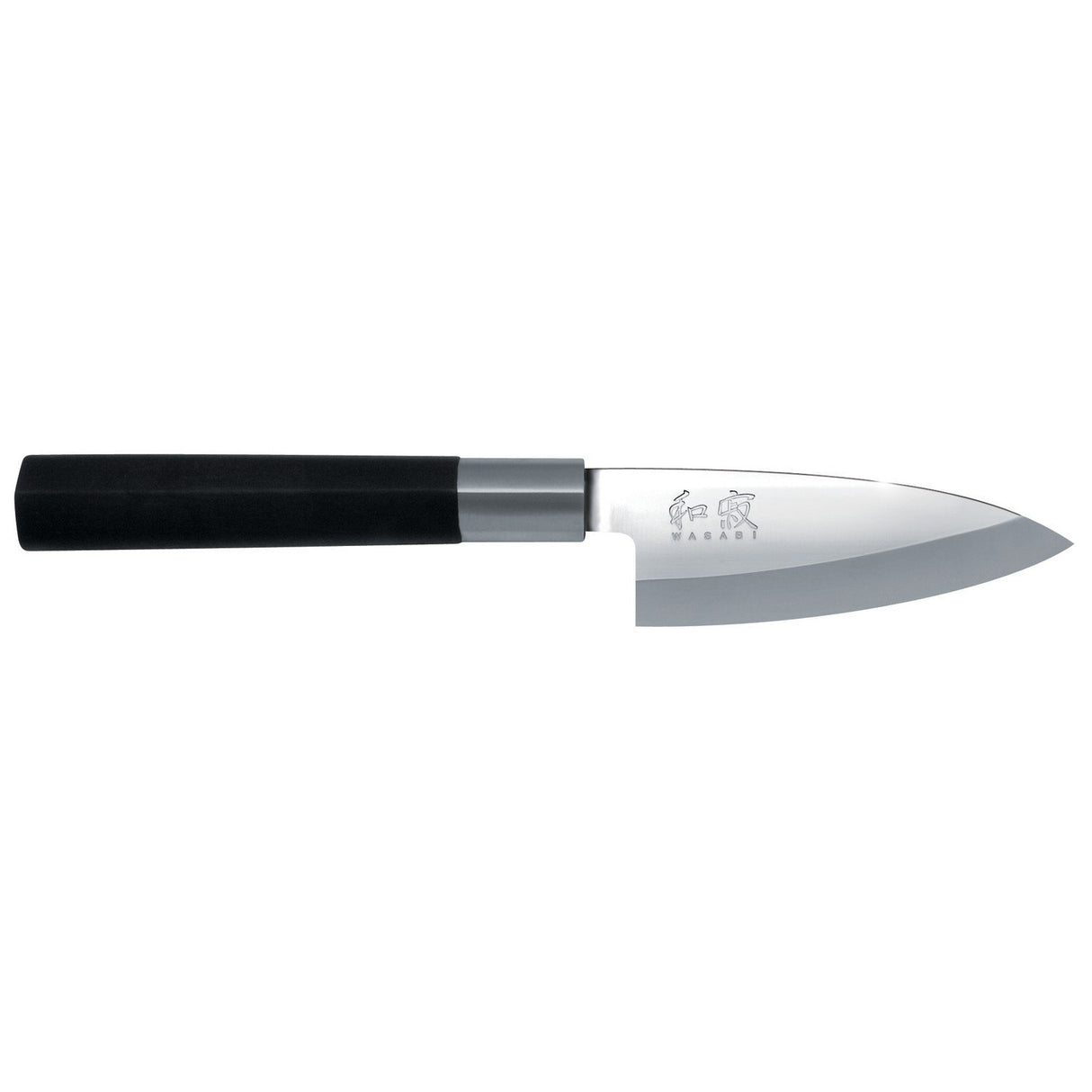 KAI Wasabi Black Bloque de cuchillos de roble equipado con 8 cuchillos, desmontable para limpieza - Dimensiones 31 x 18 x 34 cm - Juego completo de cuchillos de cocina