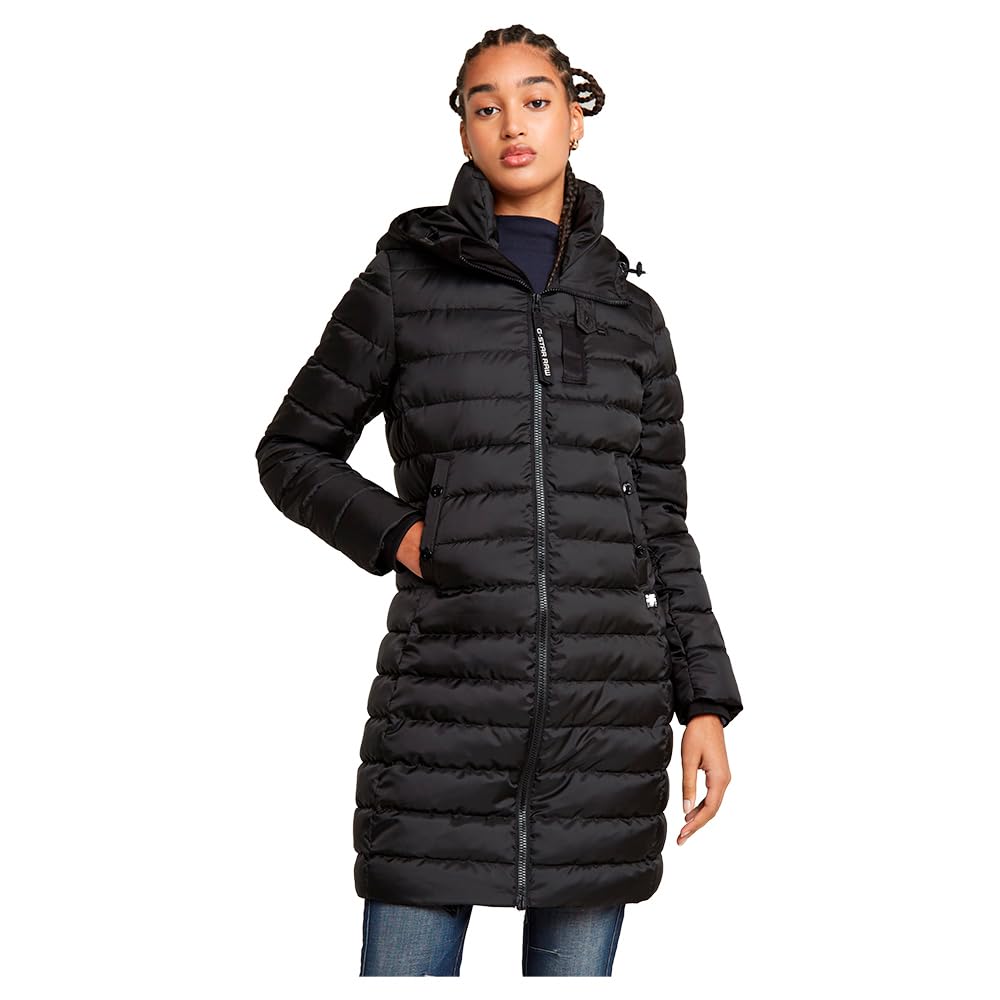 G-STAR Para Mujer Chaqueta ceñida con capucha Whistler Hedley, Negro (dk black D26405-B958-6484), S