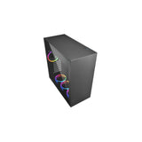 Sharkoon Pure Steel RGB - Caja de Ordenador, PC Gaming, Semitorre ATX, Negro