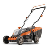 POWDPG75561-20 V - Cortacésped con batería de doble potencia (340 mm de diámetro, sin batería ni cargador, con soporte de césped y descarga trasera)