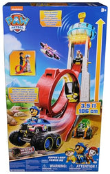 Patrulla Canina - Escenario Lanzador DE VEHÍCULOS Super Loop Tower HQ con Luces Y Sonidos + Coche Y Figura Chase- Patrulla Canina Juguetes - Regalo Niño 3 años + - 6069672 - Juguetes Niños 3 años +