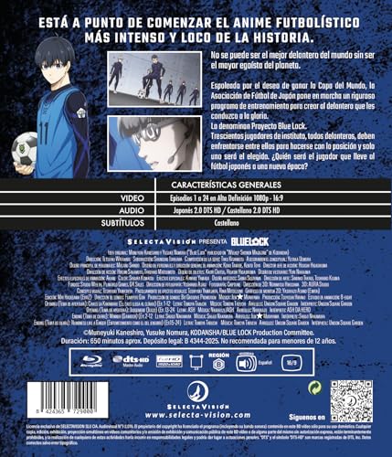 Blue Lock Temporada 1 (Episodios 1 A 24) [Bluray Coleccionista]