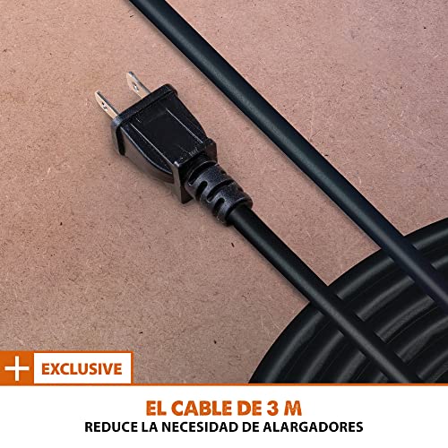 Evolution Sierra ingletadora deslizante de 185 mm (R185SMS+) de Evolution con corte multimaterial; bisel de 45°, inglete de 50°; guía láser. Incluye hoja multiusos