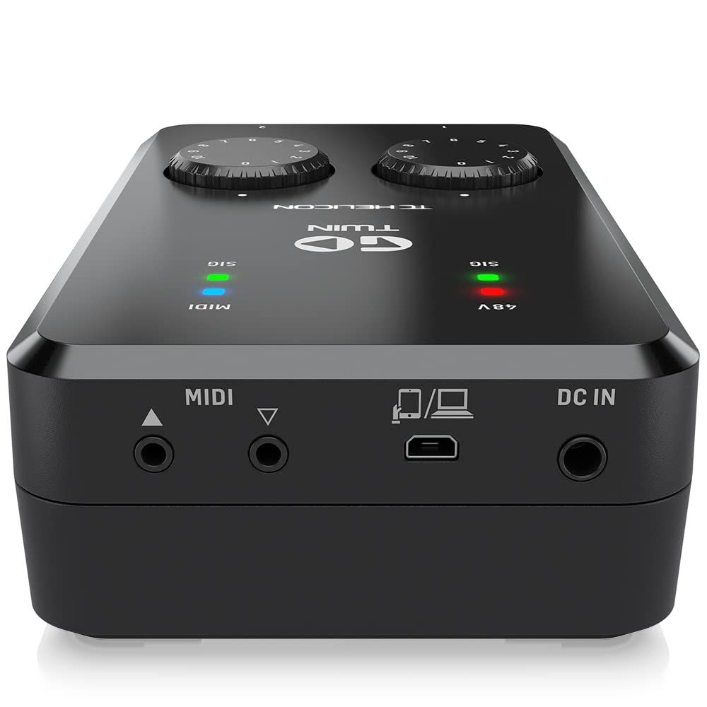 TC Helicon GO TWIN Interfaz de audio/MIDI de 2 canales de alta definición para dispositivos móviles