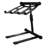 UDG Ultimate-DJ-Gear.COM Soporte para portátil Ajustable en Altura Color Negro - Estante telescópico Ajustable en Altura para portátil Que Gira 360°, Adecuado para DJs móviles y músicos electrónicos