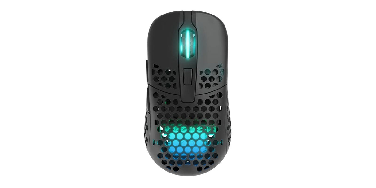 Xtrfy M42 Wireless, Ratón Gaming Inalámbrico Ultraligero, Optimizado para eSports, Radiofrecuencia 2,4 GHz, Iluminación RGB, Carcasa Modular (incluye 2 Tamaños), Recargable, Negro