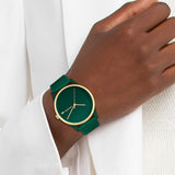 Lacoste Reloj Analógico de Cuarzo para mujer Colleción Crocodelle con Correa en silicona