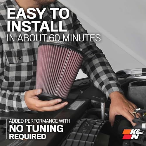 K & N 77 – 1572 KS alto rendimiento aire, Rojo