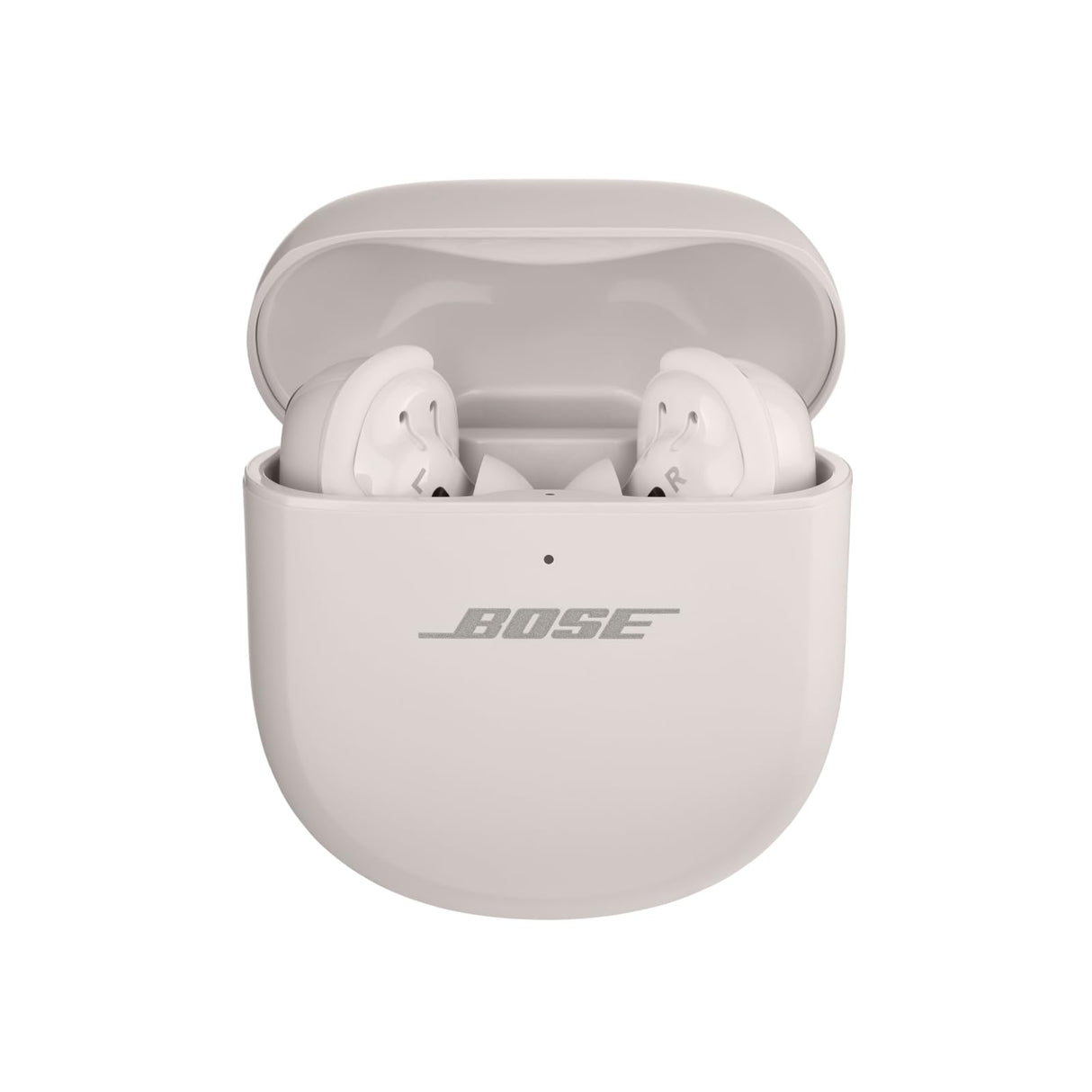 Bose QuietComfort Ultra Earbuds, Auriculares inalámbricos con cancelación de ruido, Bluetooth, Sonido espacial, Batería de larga duración, Auriculares de alta gama para hacer deporte, Blanco Ahumado