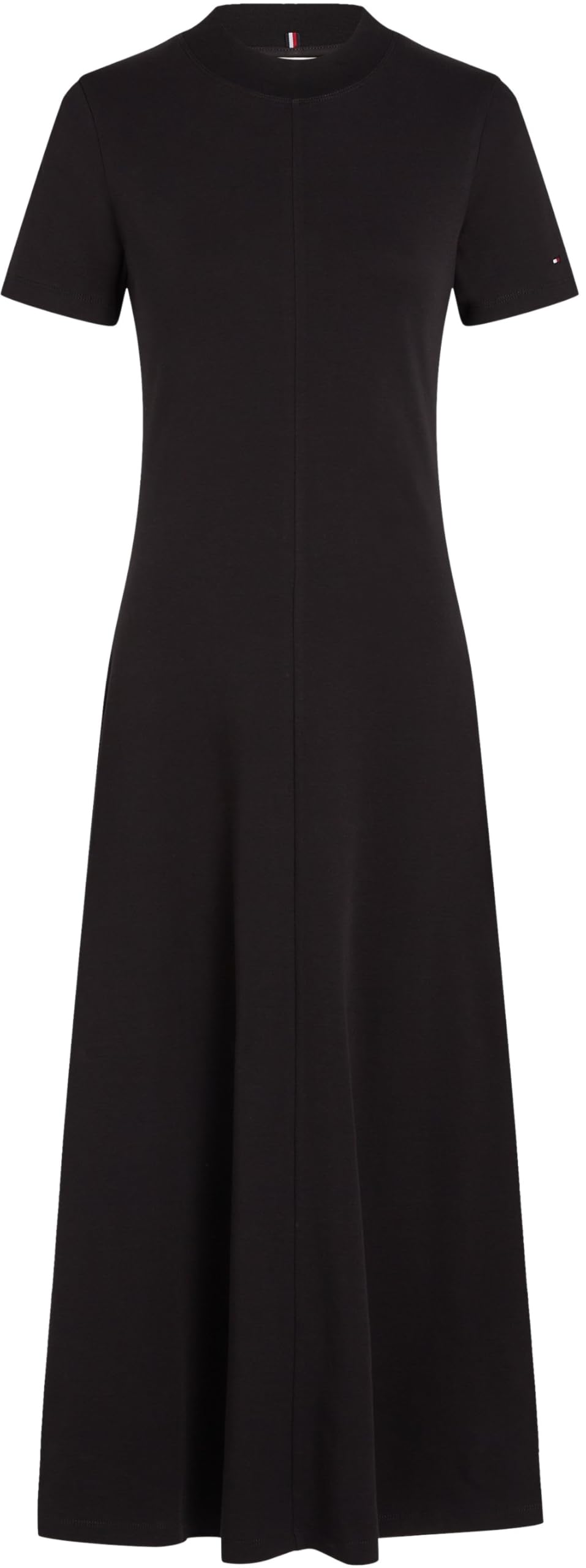 Tommy Hilfiger Vestido Mujer Modern Midi Dress Fit & Flare, Negro (Black), L
