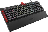 AOC AGON AKG700 Teclado de gaming - Teclado para PC con distribución en alemán e interruptores Cherry MX Red, Anti-Ghosting, N-Key Rollover y software programable AOC G-Tools, negro