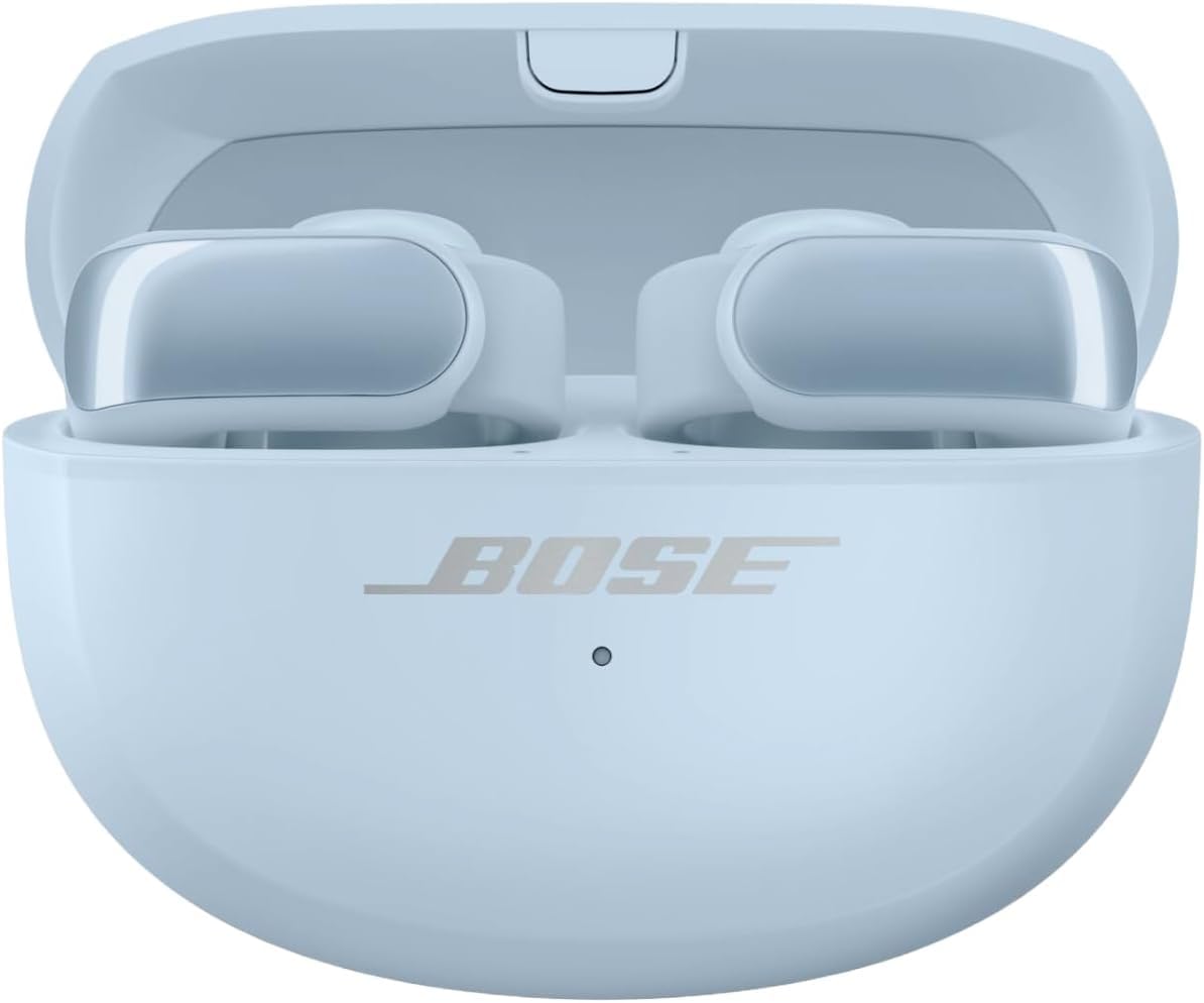 Bose Ultra Open Earbuds, Auriculares inalámbricos de Alta Gama y fidelidad, Auriculares Bluetooth intraurales, Diseño de Moda Abierto, hasta 48 h de autonomía, Moonstone Azul - Edición Limitada