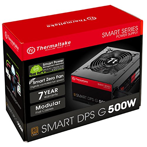 Thermaltake Smart DPS G - Fuente de alimentación 500 W, Color Negro