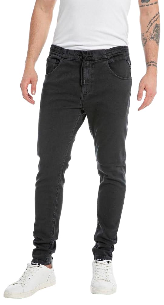 REPLAY Milano Jeans, 099 Blackboard, 28W x 30L para Hombre
