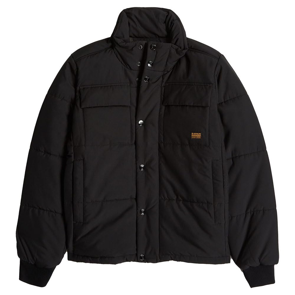 G-Star Para Hombre 4 Pocket Quilted Padded Jacket, Negro (dk black D25353-D712-6484), XS