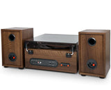 Muse MT-120 MB Microsistema estéreo con Altavoces, Madera/Negro