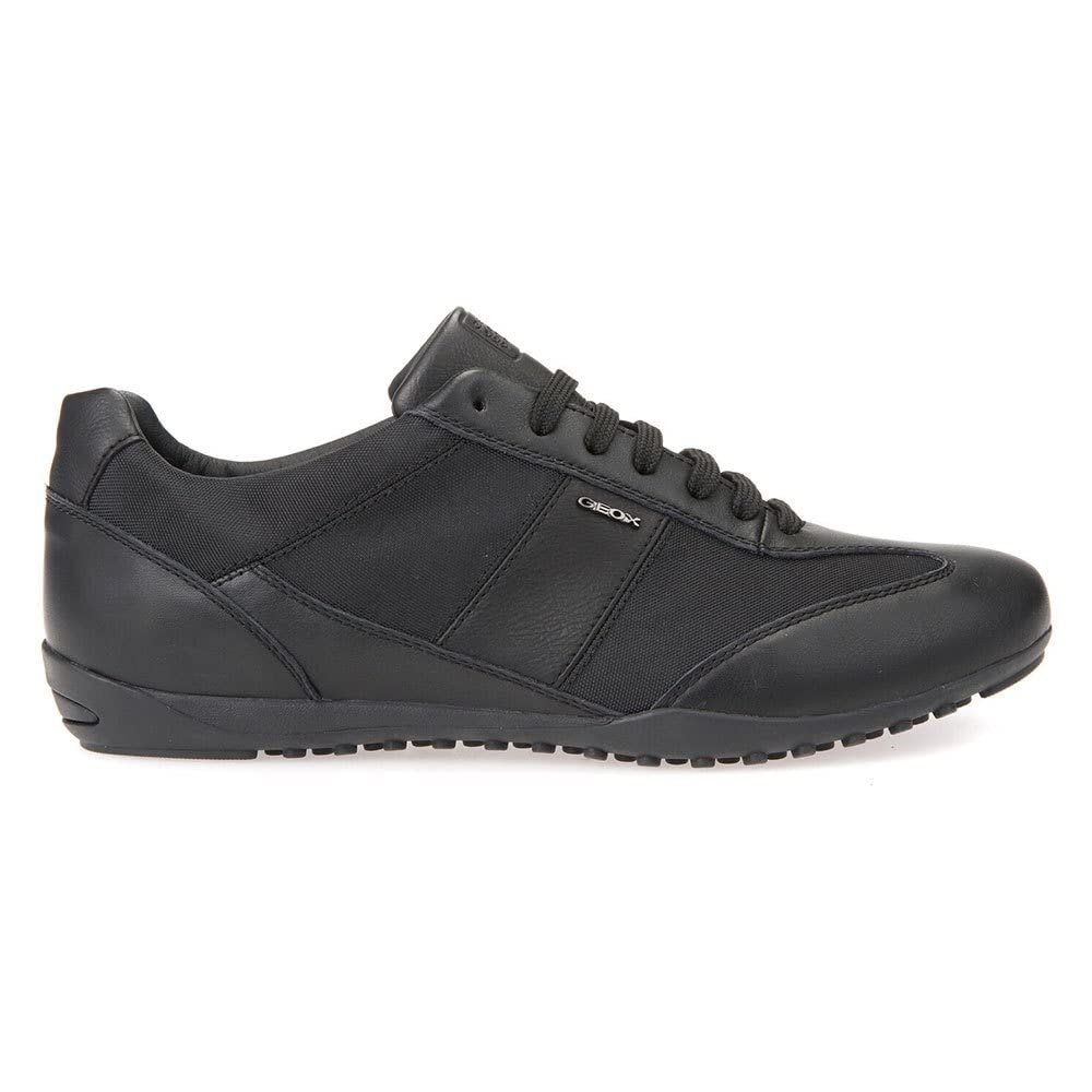 Geox U Wells A, Sneakers para Hombre, Negro (Black), 41 EU