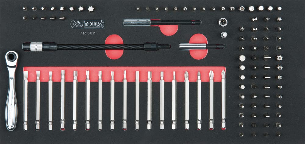 KS Tools 714.0452 - Lote de herramientas, 6 cajones para carrito con un total de 455 piezas