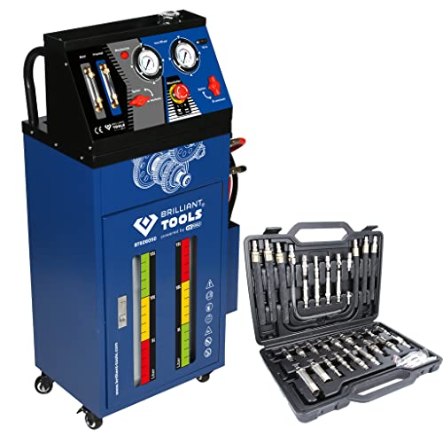 Aparato de lavado de cajas de cambios, para cajas de cambios automáticas, con juego de adaptadores de 35 pzs
