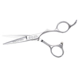 Olivia Garden SilkCut PRO Tijeras 5.00" - Cuchillas convexas de acero superior ultra afiladas, diseño elegante, cómodo, funda de corte incluida