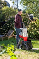 IKRA trituradora eléctrica de jardín ILH 3000 S, potente 3000 W, grosor de ramas de hasta 44 mm, incl. bolsa colectora de 45 l