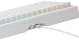 Glorious Gaming GMMK 3 anpassat mekaniskt gamingtangentbord, 65% kompakt, modulärt packningssystem, doubleshot PBT-tangenter, aluminiumplatta, utbytbara 3- Och 5-stiftsbrytare, USA QWERTY - Vit