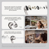 XIAOMI Buds 5 – Auriculares inalámbricos, cancelación Activa de Ruido, Harman Audio EFX, Hi-Res, diseño ergonómico, hasta 30 Horas de batería, Gris (Versión ES)