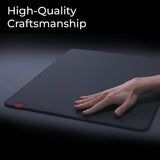 BenQ Zowie H-TR Extra Large Alfombrilla Gaming Esports, Resistente a la Humedad, Deslizamiento consistente y controlado, Base Uniforme de Goma de Alta Densidad más Suave, Bordes cosidos.