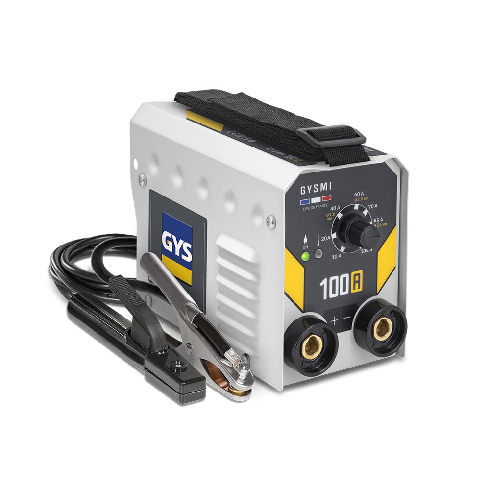 GYS, GYSMI 100A, estación de soldadura de electrodo recubierto 100A monofásico 230V (MMA), arco fuerza, antisticking, Hot Start, Con portaelectrodos, Cable de masa