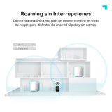 TP-Link Deco X50 Sistema WiFi 6 AI Mesh, AX3000 Doble Banda 2.4 GHz/5 GHz, Cobertura hasta 600 m2, 3X Puertos GigabIt por Unidad, Banda 160MHz Canal, ODFMA, 1024QAM, Color Blanco