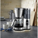 WMF Lumero Cafetera de filtro con jarra de cristal, café de filtro, 10 tazas, función temporizador, placa calentadora, cafetera con depósito de agua extraíble, apagado automático, 1000 W