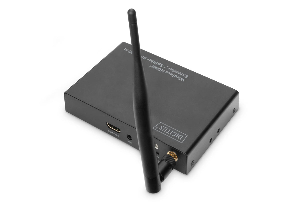 DIGITUS DS-55315 Extensor HDMI inalámbrico/Divisor HDMI (1:4) - Full HD 1080p 60 Hz - Alcance de 80 m - Unidad receptora para DS-55314 - Salida en Bucle, Infrarrojos IR - HDMI 1.3 y HDCP 1.3