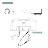 Metronic 480183 - Auriculares sin cable para TV "SERENITÉ", con micro y base de carga
