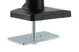 DIGITUS Soporte de mesa para monitor doble con muelle neumático 2x 35", 2x 15 kg máx. negro