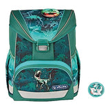 herlitz Equipaje unisex ultraligero Plus para niños (paquete de 1), Green Rex, Kindergepäck, Mochila escolar
