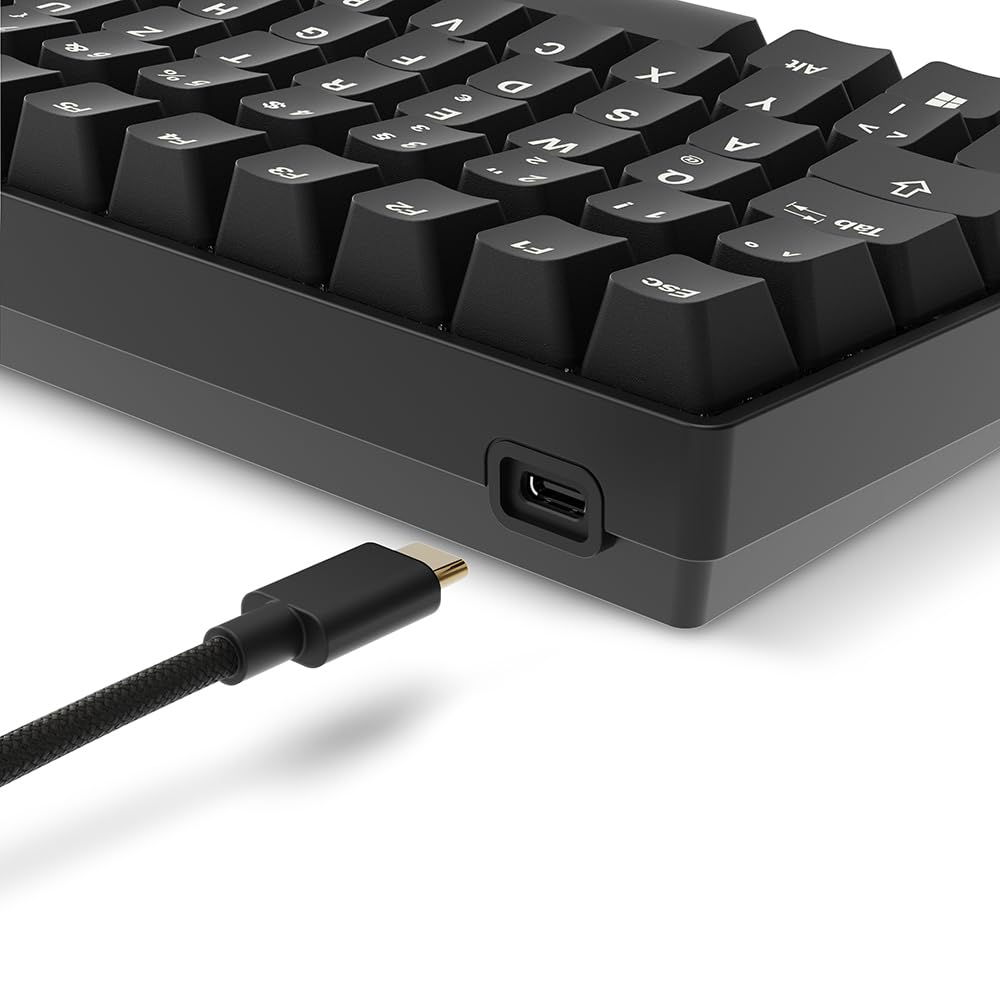 Sharkoon Skiller SGK50 S3 PBT Negro, RGB Gaming Keyboard, Gateron G Pro 3.0 Yellow, disposición 75%