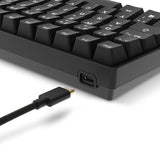 Sharkoon Skiller SGK50 S3 PBT Negro, RGB Gaming Keyboard, Gateron G Pro 3.0 Yellow, disposición 75%