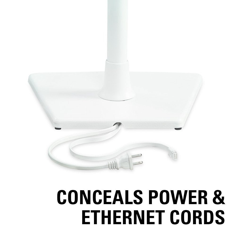 Sanus WSS22-W2 - Soportes de Altavoz inalámbricos diseñados para Sonos One, Play:1 y Play:3 - Par (Blanco)