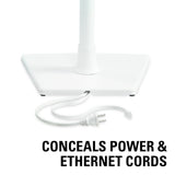 Sanus WSS22-W2 - Soportes de Altavoz inalámbricos diseñados para Sonos One, Play:1 y Play:3 - Par (Blanco)